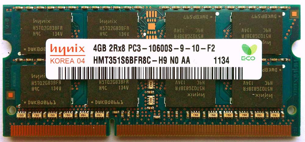 4GB DDR3 memory
