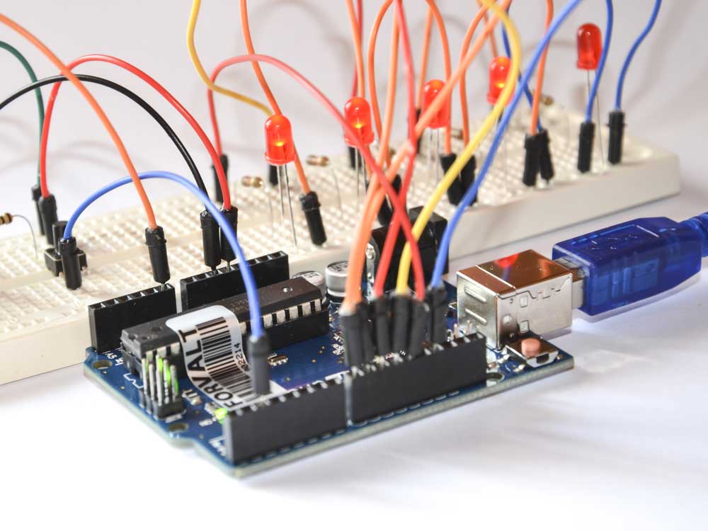 Arduino Uno Connected to breadboard