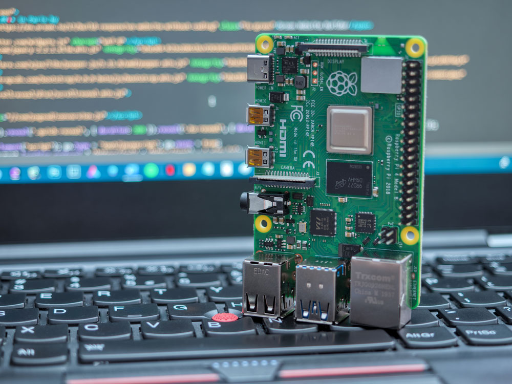 A Raspberry Pi 4 Model B