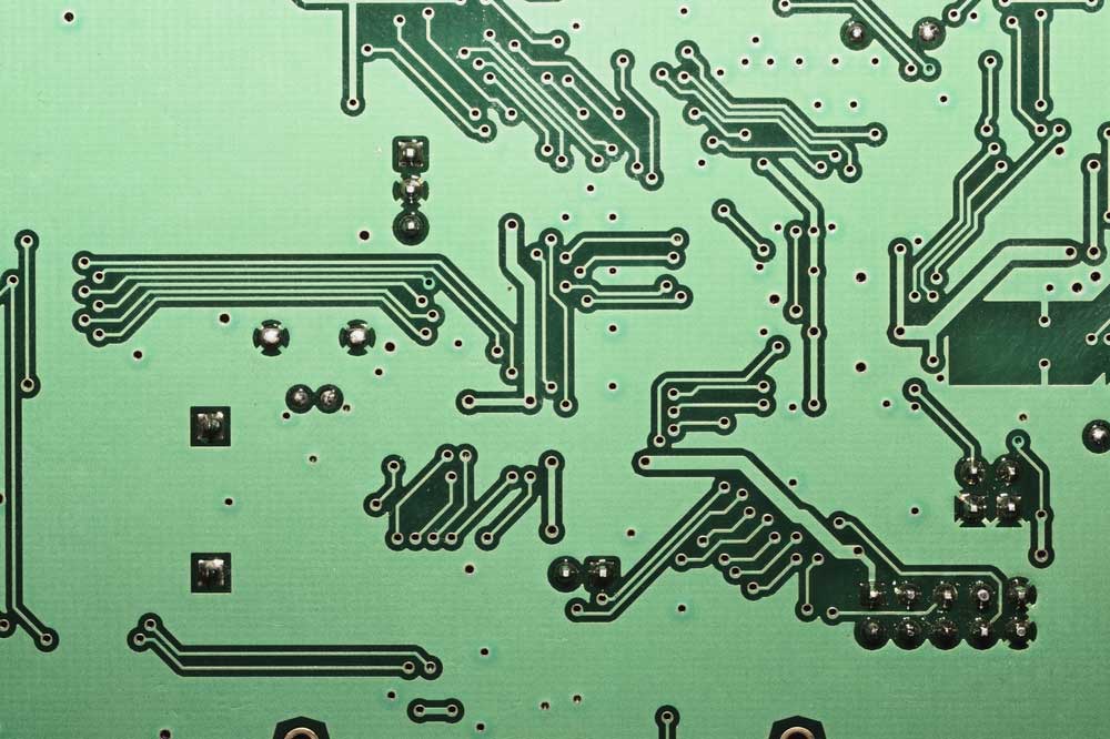 Electronic circuit board abstract background.