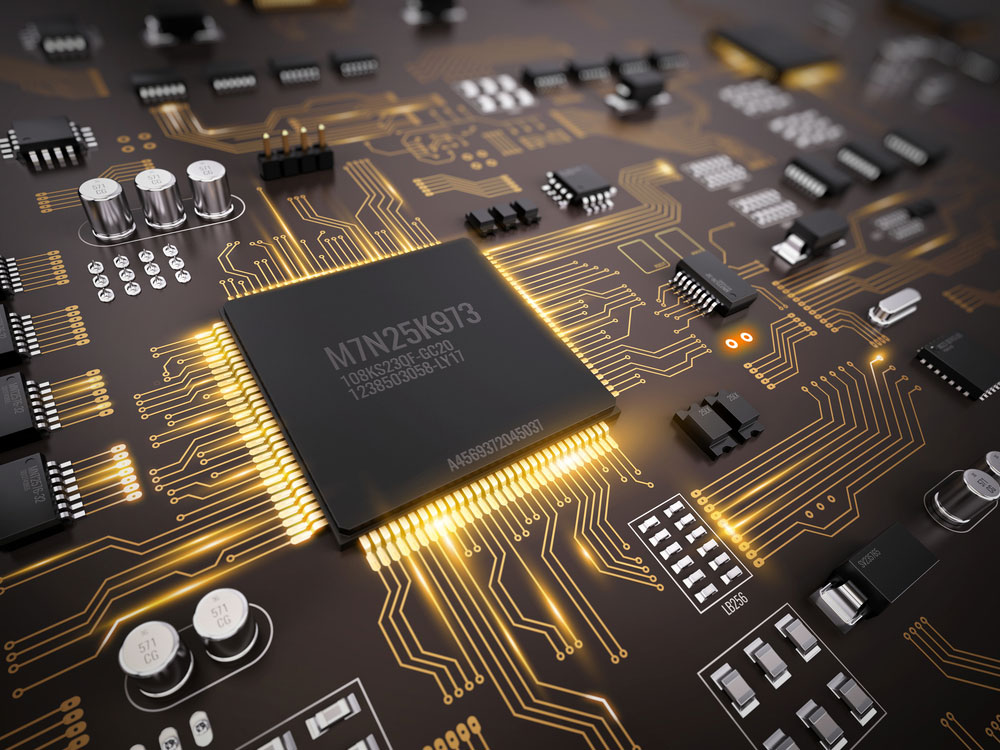 A high tech Printed Circuit Board (PCB)A high tech Printed Circuit Board (PCB)