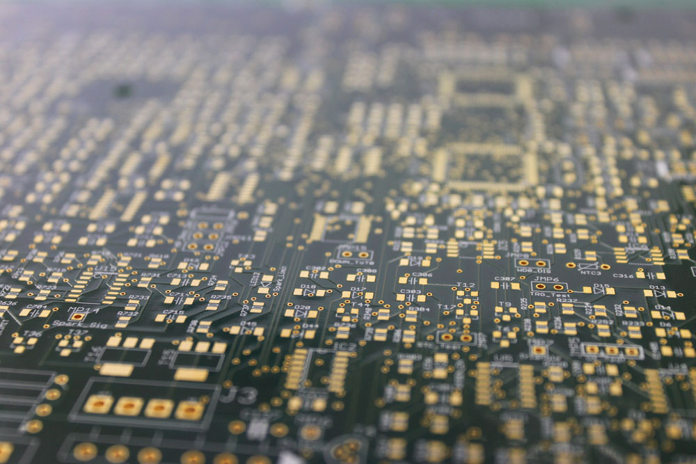 A Printed Circuit Board with components