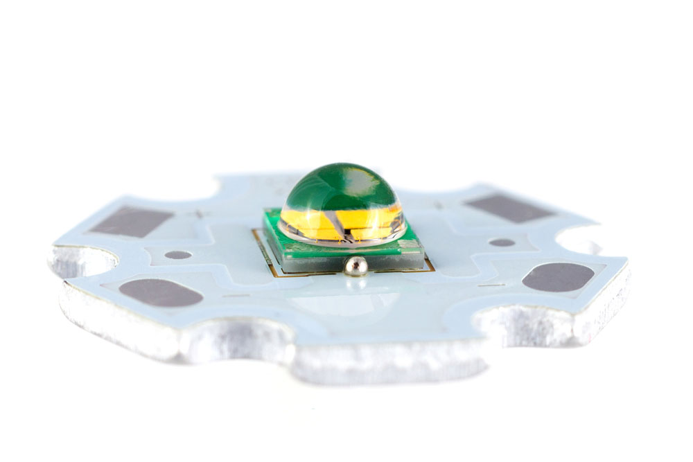 A high-power SMD LED on an aluminum PCB